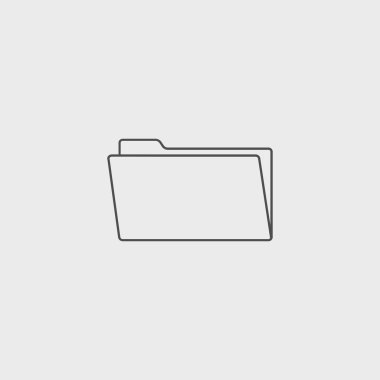 klasör düz web simgesi