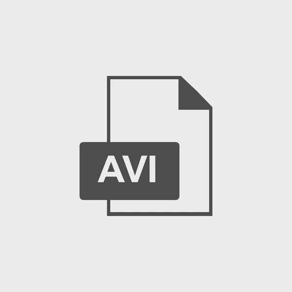 Значок файла avi — стоковый вектор