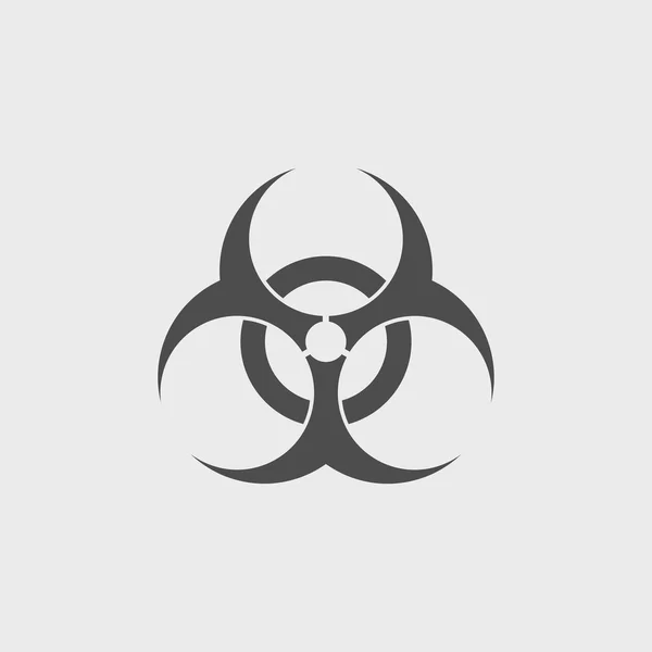 Bio hazard icon - illustrazione web vettoriale , — Vettoriale Stock