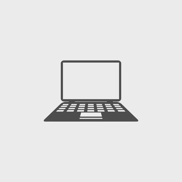 Laptop ikon illusztráció — Stock Vector