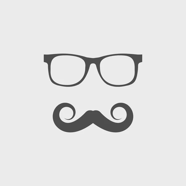 Маш і окуляри Векторна іконка . — стоковий вектор