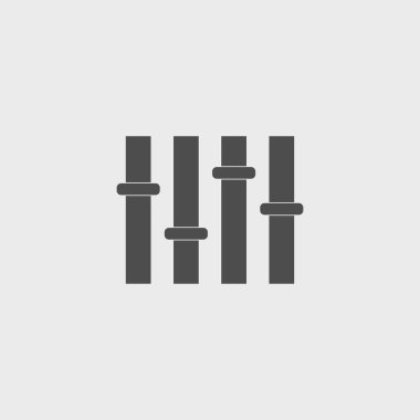 Equalizer'ı simgesi. düz