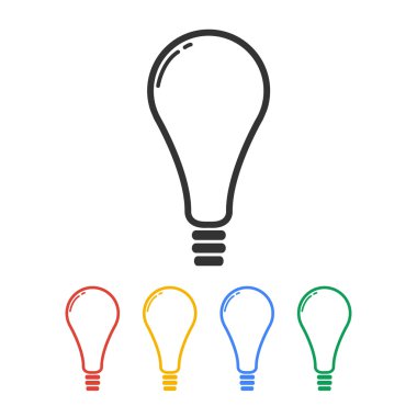 vektör ampul simgesi