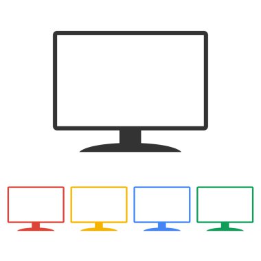 vektör monitör simgesini