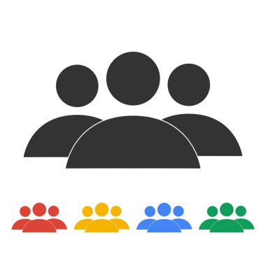 iş adamının düz simgesi