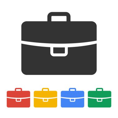 Evrak çantası ikonu, vektör illüstrasyonu. düz tasarım biçimi