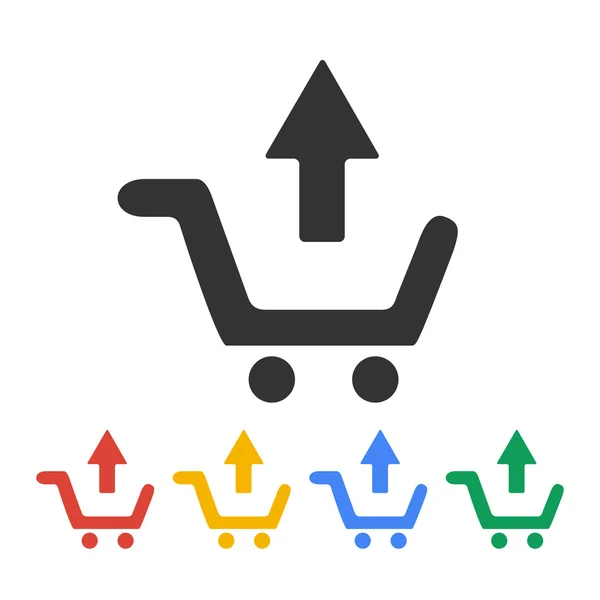 Shopping cart Flat — Stock Vector