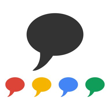 Sohbet düz simgesi .