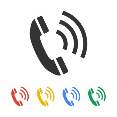 düz bir telefon simgesi