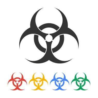 Biyolojik tehlike Icon - vektör web çizimi,