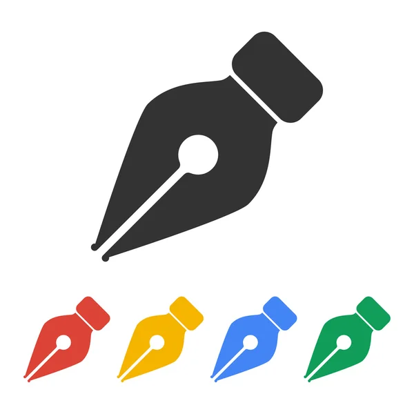 Pluma de tinta Icono aislado — Vector de stock