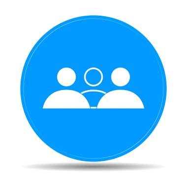 iş adamının düz simgesi