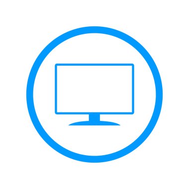 vektör monitör simgesini