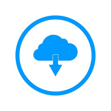 bulut simgesi, vektör illüstrasyonu.