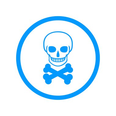 izole skull simgesi.