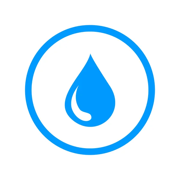 Icône de l'eau, illustration vectorielle. Style design plat — Image vectorielle