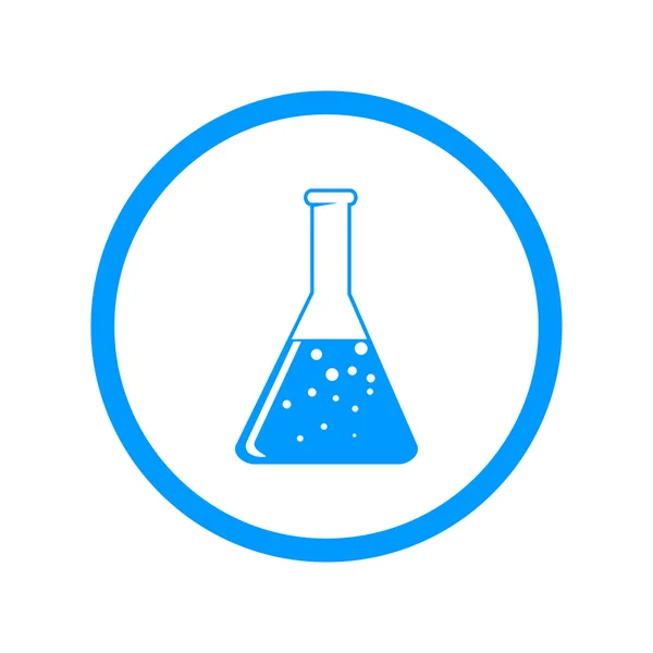 Laboratory glass  icon, vector illustration. Flat design style — Stock Vector