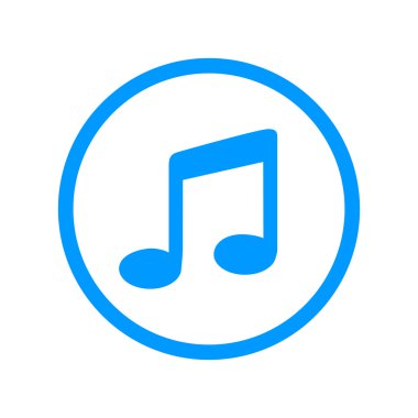izole müzik daire basit kutsal kişilerin resmi.