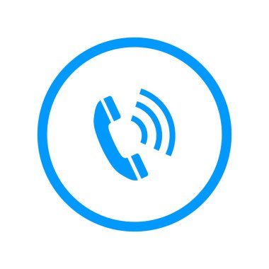 düz bir telefon simgesi