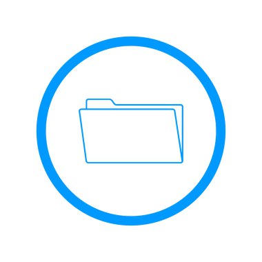 klasör düz web simgesi