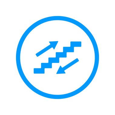 merdiven sembolü. düz tasarım stili.