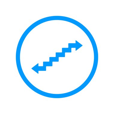 merdiven sembolü. düz tasarım stili.