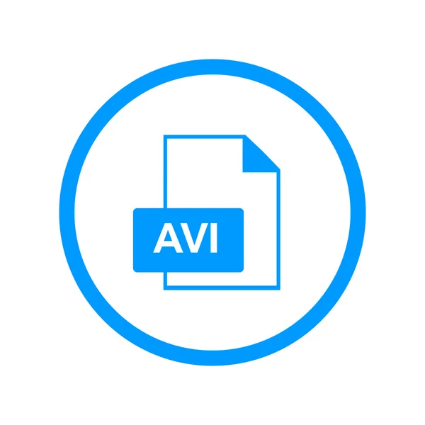 Ícone de arquivo avi —  Vetores de Stock