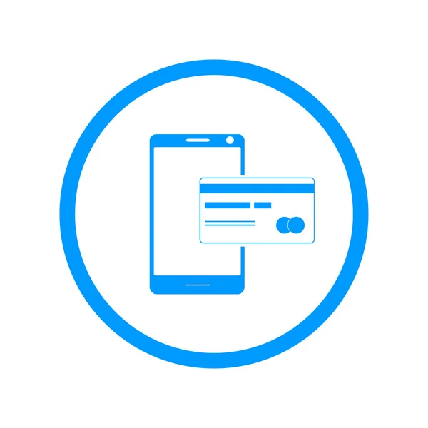 Значок мобильного платежа — стоковый вектор