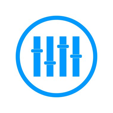 Equalizer'ı simgesi. düz