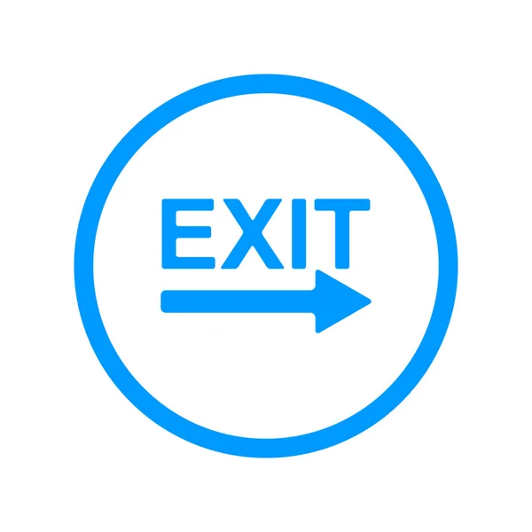 Exit-Symbol - Vektorillustration — Stockvektor