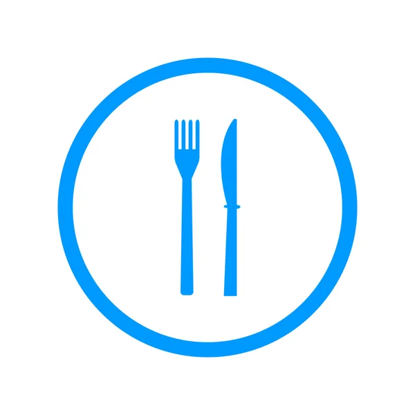 菜单与餐具标志 — 图库矢量图片
