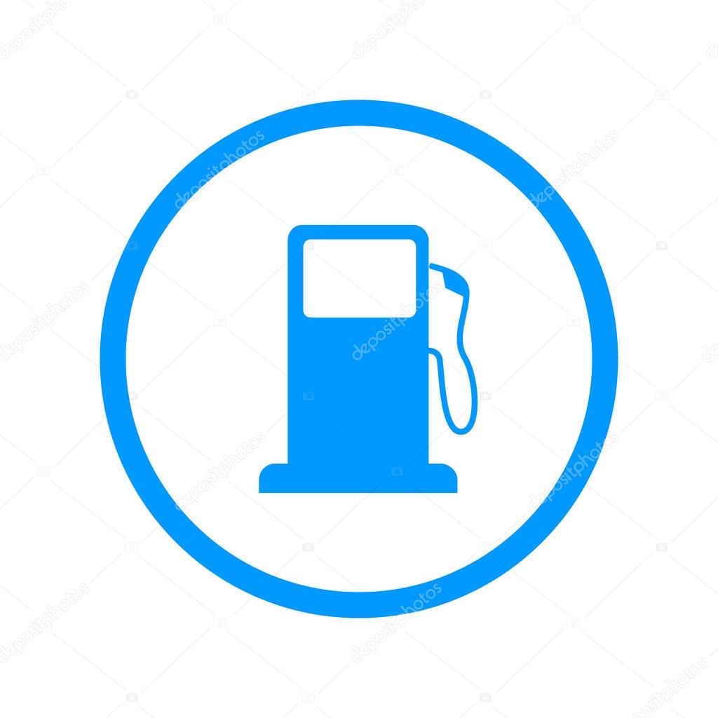 Gasoline pump nozzle sign. Gas station icon.