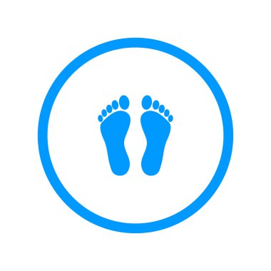 ayak izi - vektör simgesi