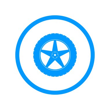 araba tekeri vektör simgesi