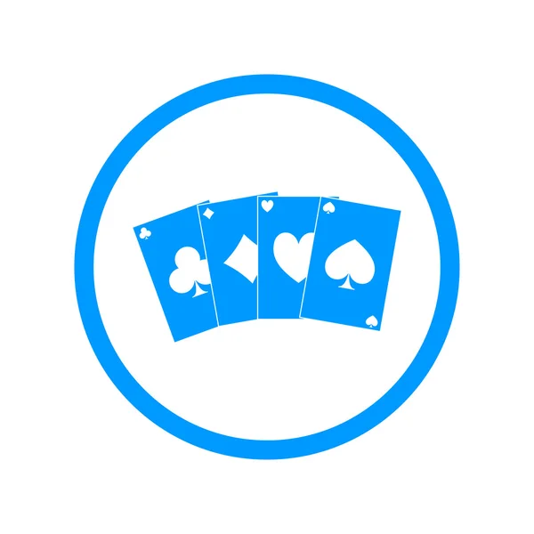 Playing cards icon — Stock Vector