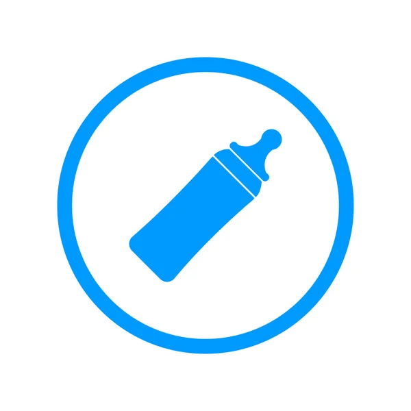 Dětské mléko láhev ikona - vektor — Stockový vektor