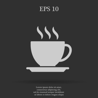 Kahve Kupası kutsal kişilerin resmi, vektör çizim