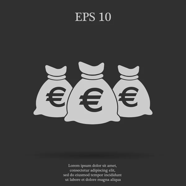 Geld zak pictogram — Stockvector