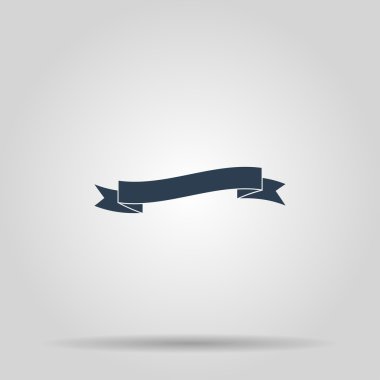 Düz kurdele simgesi.