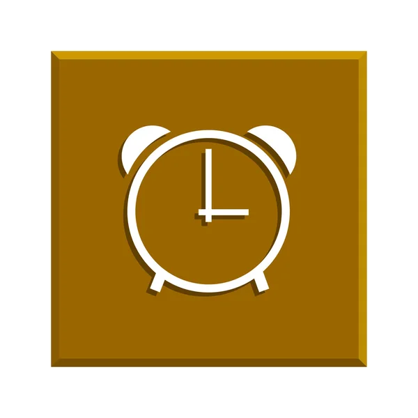 Clock icon, vector illustration. Flat design style — Stock Vector