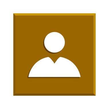 iş adamının düz simgesi