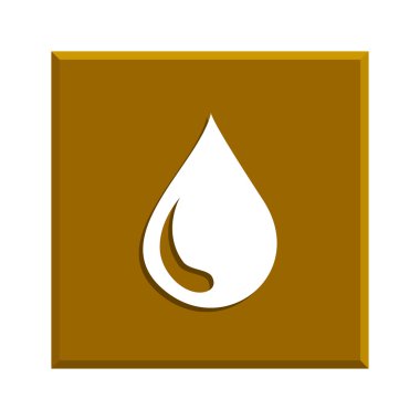 su simgesi, vektör çizim. düz tasarım stili