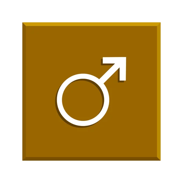 Male sign icon. — Stock Vector