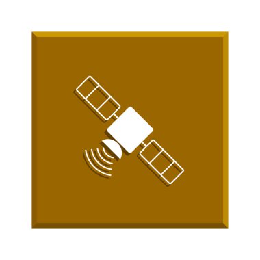 uzun gölge ile uydu simgesi