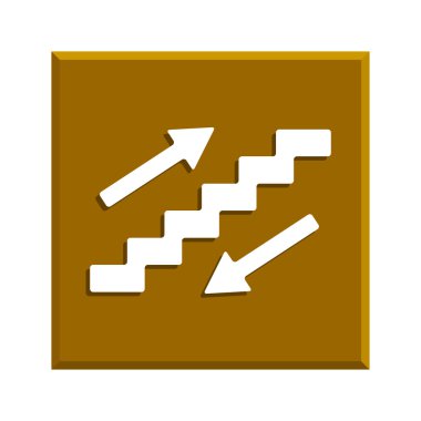 merdiven sembolü. düz tasarım stili.