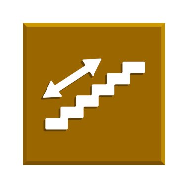 merdiven sembolü. düz tasarım stili.