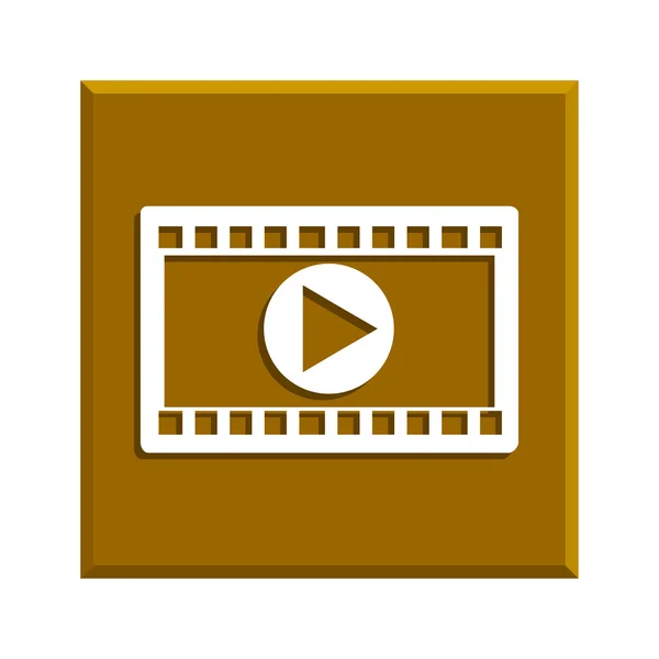 Video pictogram. platte ontwerpstijl. vector eps 10. — Stockvector