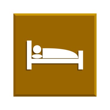 Uyku simgesi. Düz tasarım stili.