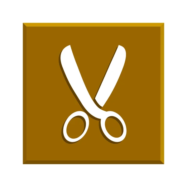 Scissors icon, vector illustration. Flat design style — Stock Vector