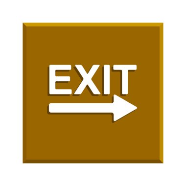 Çıkış simgesi - vektör illüstrasyonu